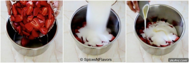Holiday Instant Pot Strawberry Jam Recipe 6 step 2 of instant pot strawberry jam