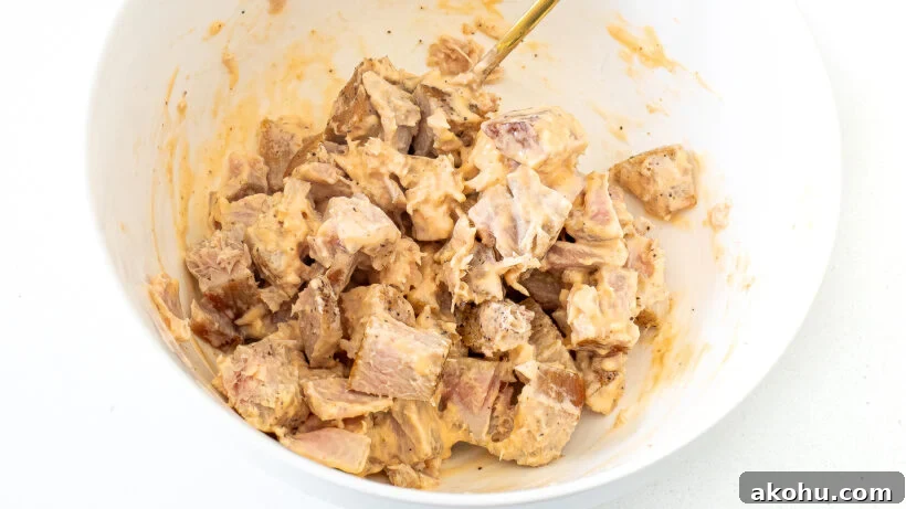 Spicy mayo and dressed tuna