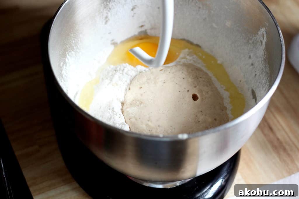Easter Brioche Buns: Judas Ropes Recipe 5 Make the dough