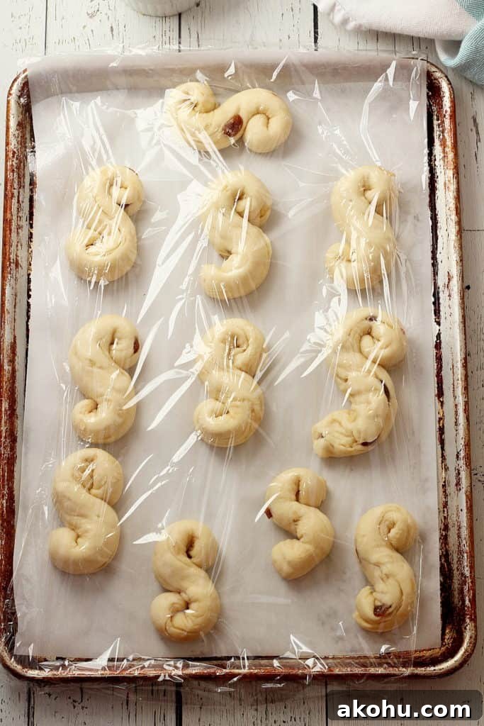 Easter Brioche Buns: Judas Ropes Recipe 10 Prove the dough for the second time