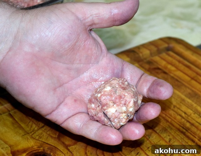 Form your meatballs