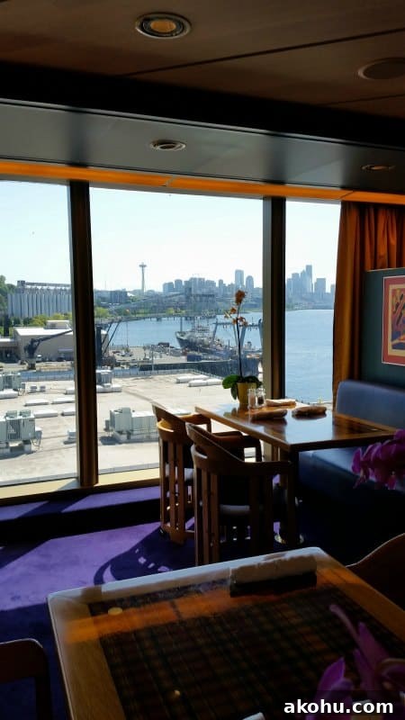 Dining room looking out towards the space needle