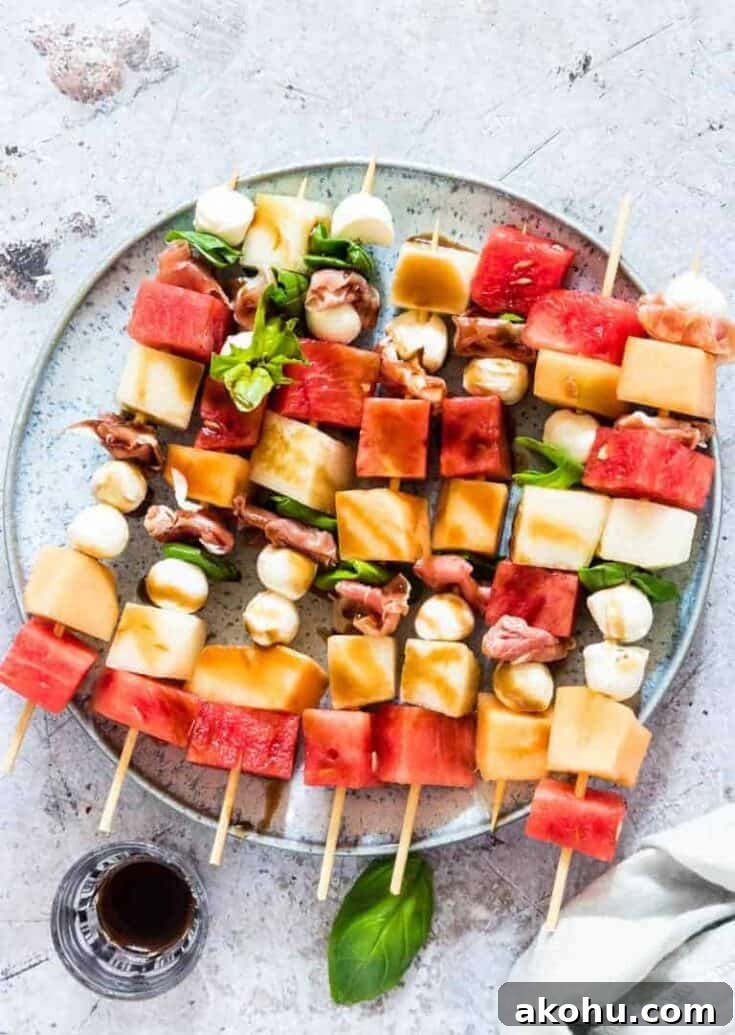 Melon & Prosciutto Skewers