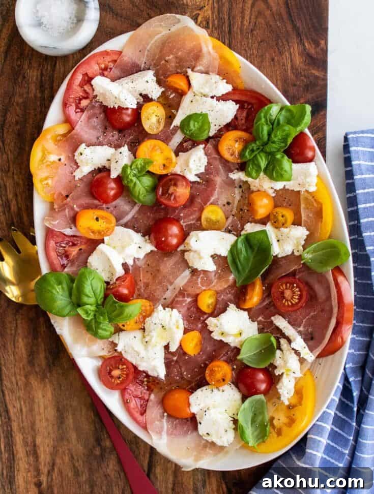 Caprese Salad with Prosciutto