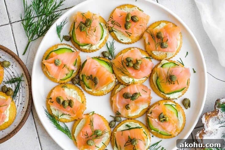 Smoked Salmon Crackers